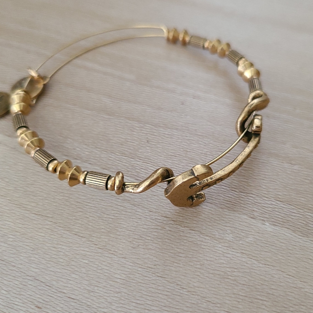 Alex & Ani gold anchor bracelet